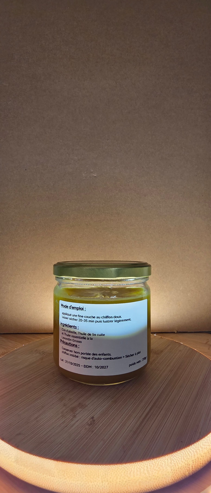 Cire pour le bois - Lavandin Grosso 250gr