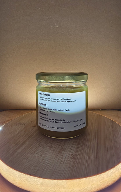 Cire pour le bois - Lavande 250Gr