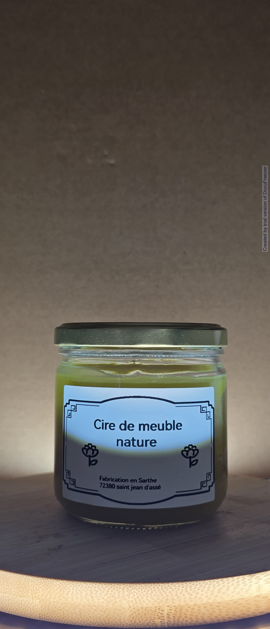 Image cire nature 250g → "Cire naturelle pour le bois nature 250g – Rondeau & Abeille"