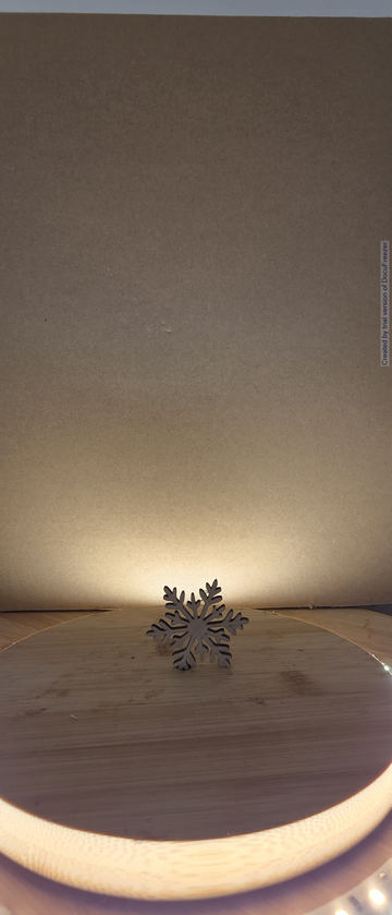 Image d'un flocon de neige bois  → " flocon de neige bois – Rondeau & Abeille, Sarthe"