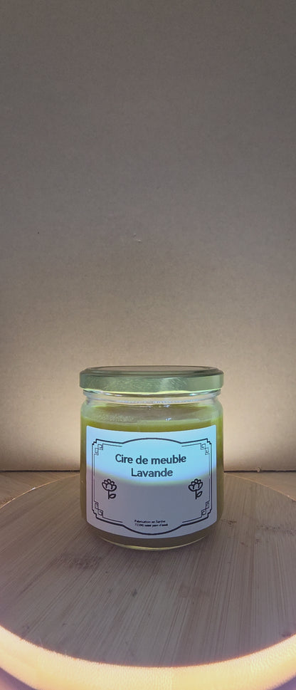 Cire pour le bois - Lavande 250Gr