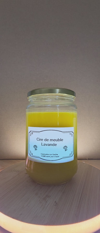 Cire pour le bois - Lavande 500Gr