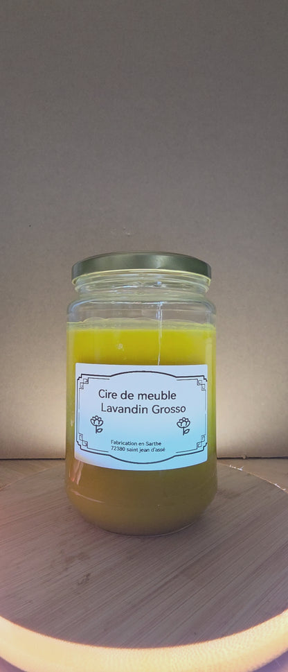 Cire pour le bois - Lavandin Grosso 500gr
