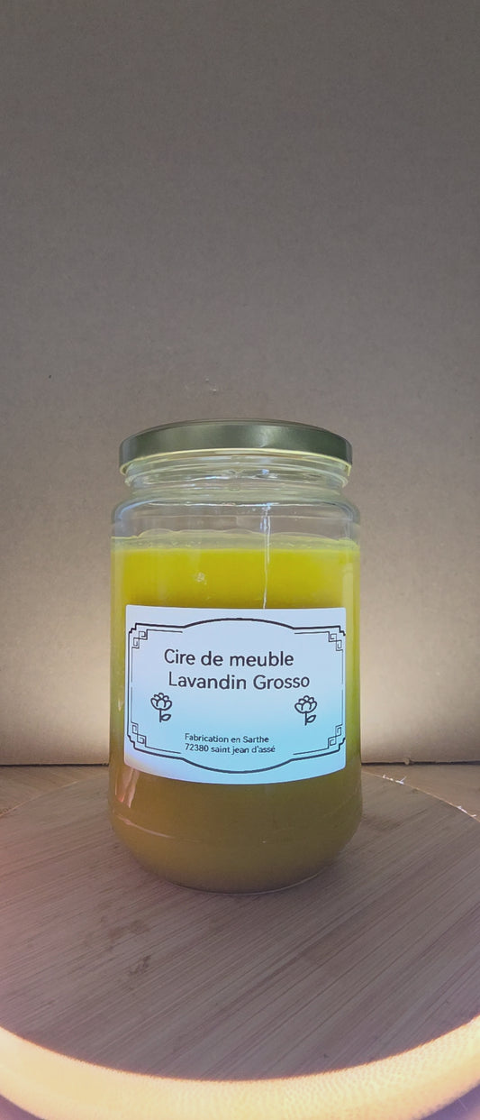Cire pour le bois - Lavandin Grosso 500gr